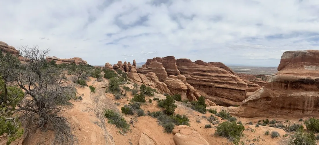 Sandstone fins of the Devils Garden in Arches National Park